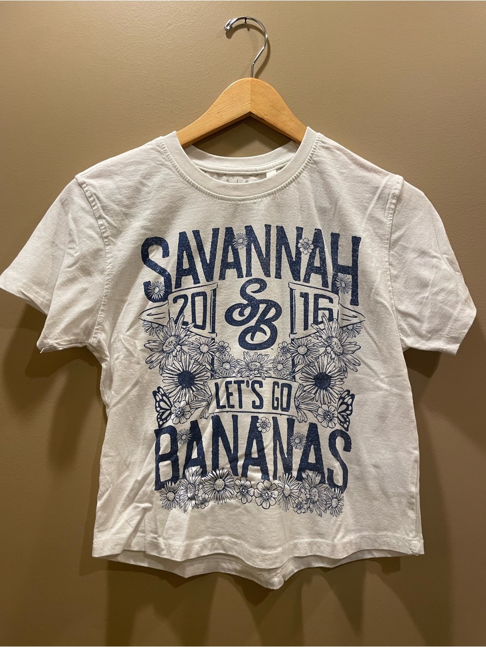 Savannah Bananas baseball 2016 floral tee